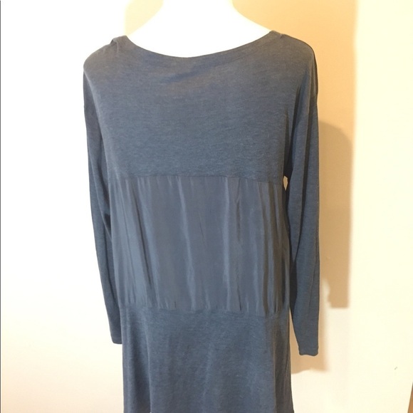 Eileen Fisher Asymmetrical Silk Tunic Sz M Gray - Picture 4 of 8